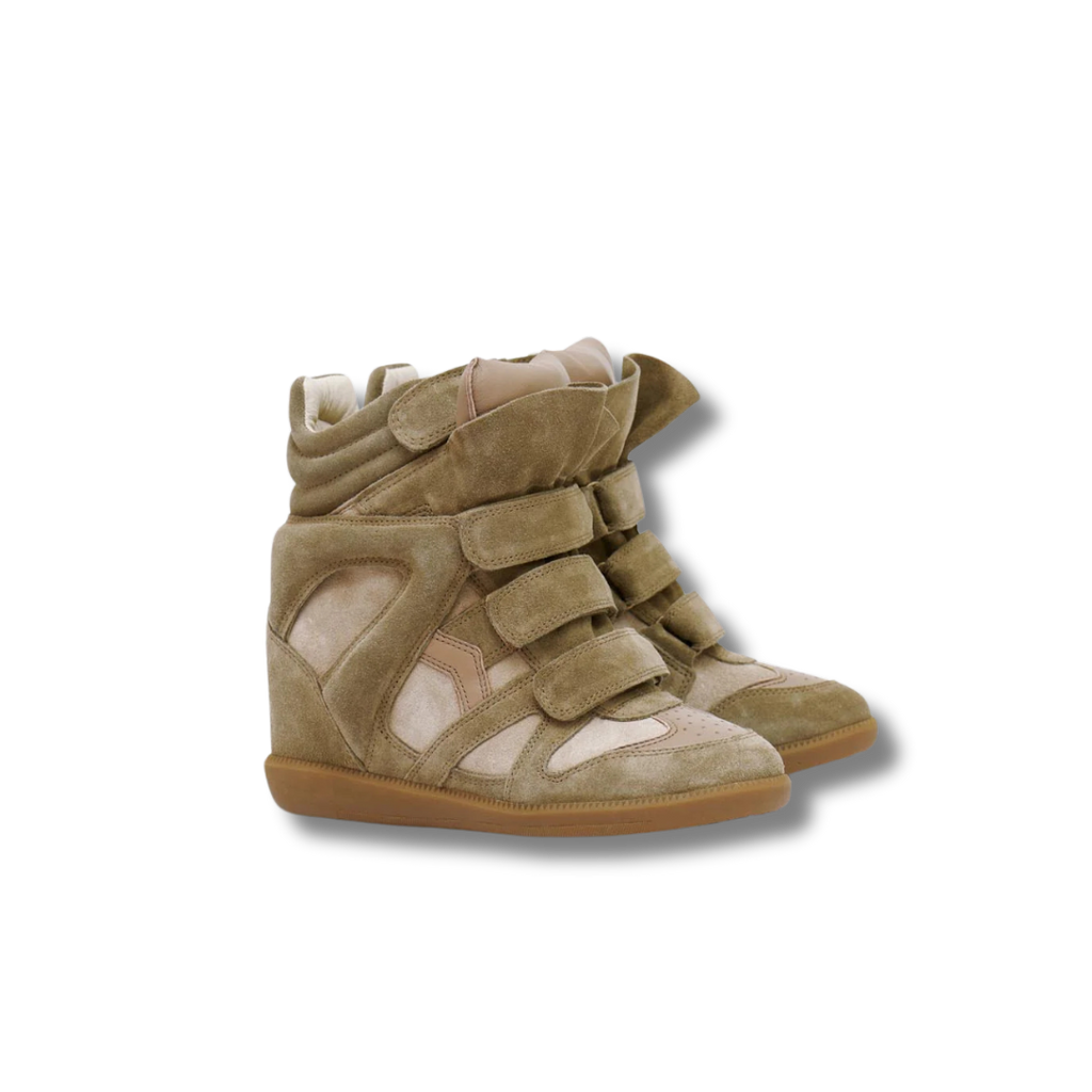Bekett Leather Wedge Sneakers