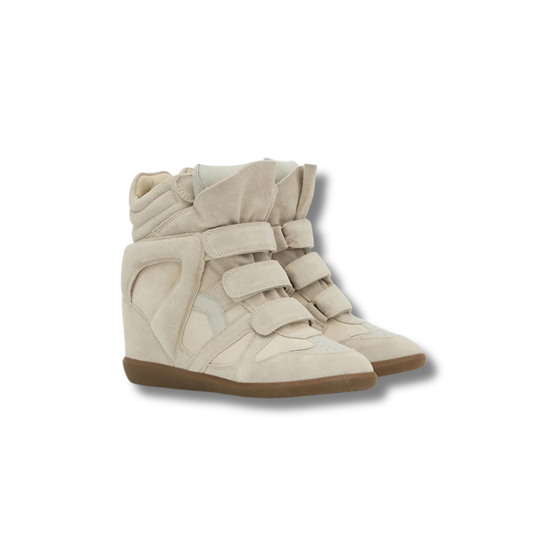 Bekett Leather Wedge Sneakers