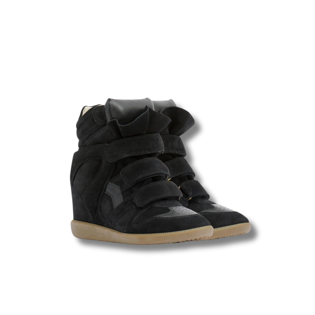 Bekett Leather Wedge Sneakers