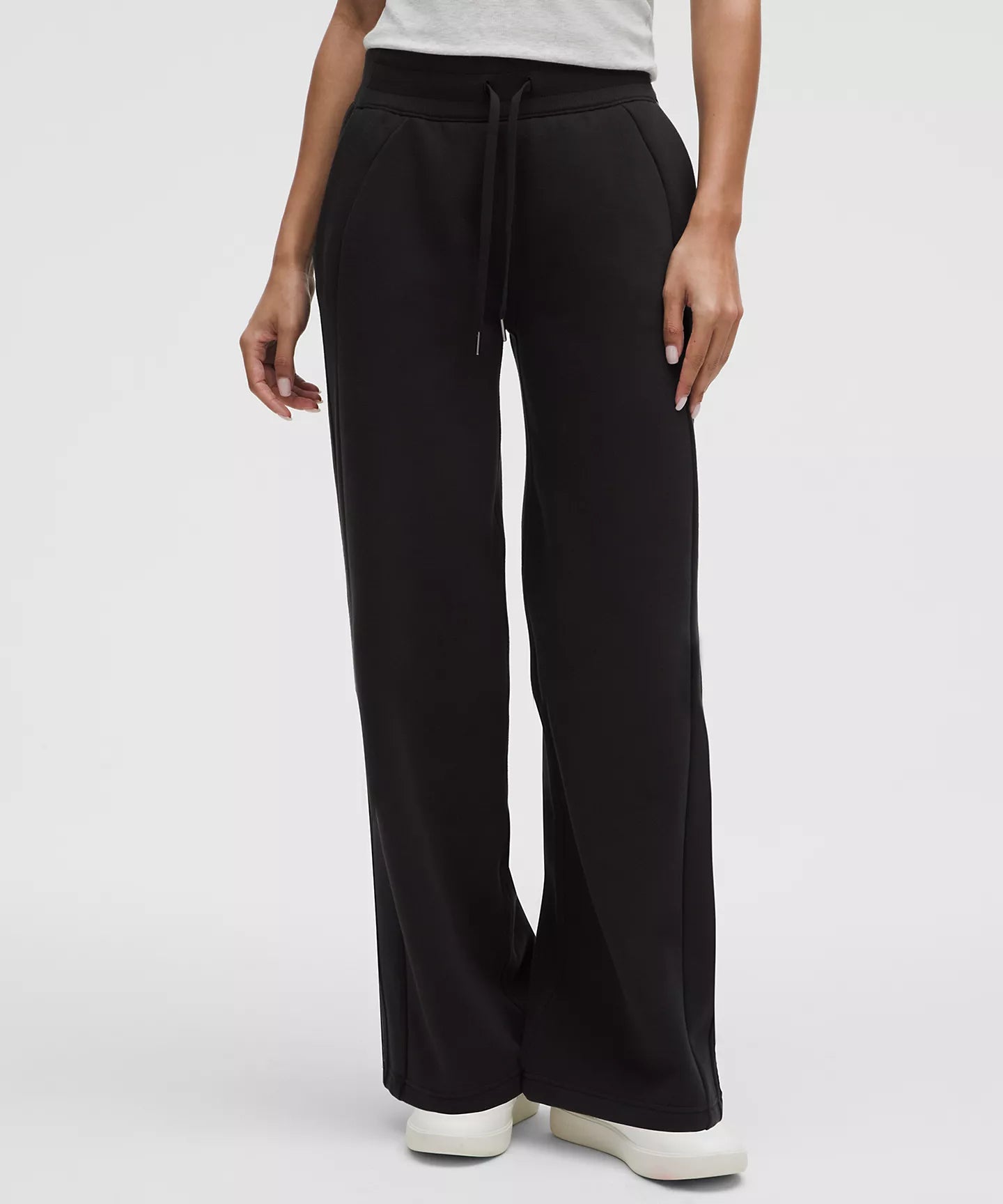 Scuba Mid Rise Wide Leg Pant
