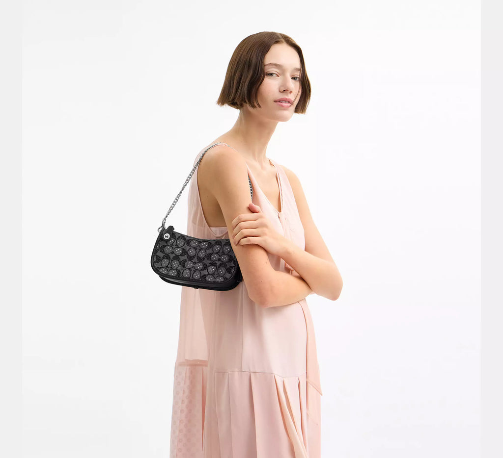 Swinger Bag 20 In Crystal Signature Jacquard