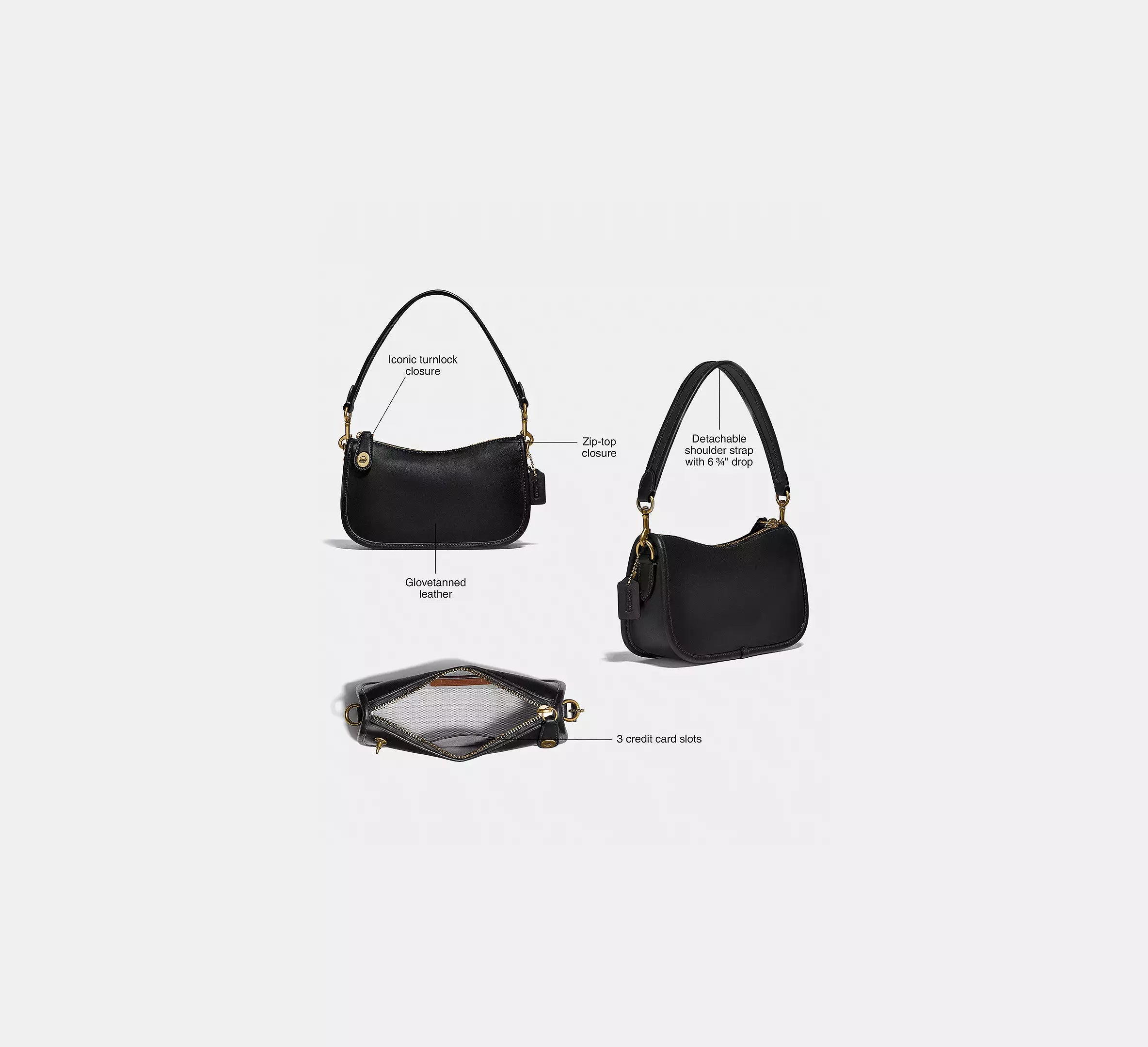 Swinger Bag 20 In Crystal Signature Jacquard